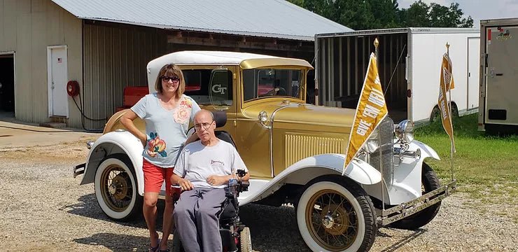 "My ease cushion has made it possible for me to stay actively involved in my antique car business.." - easecushion